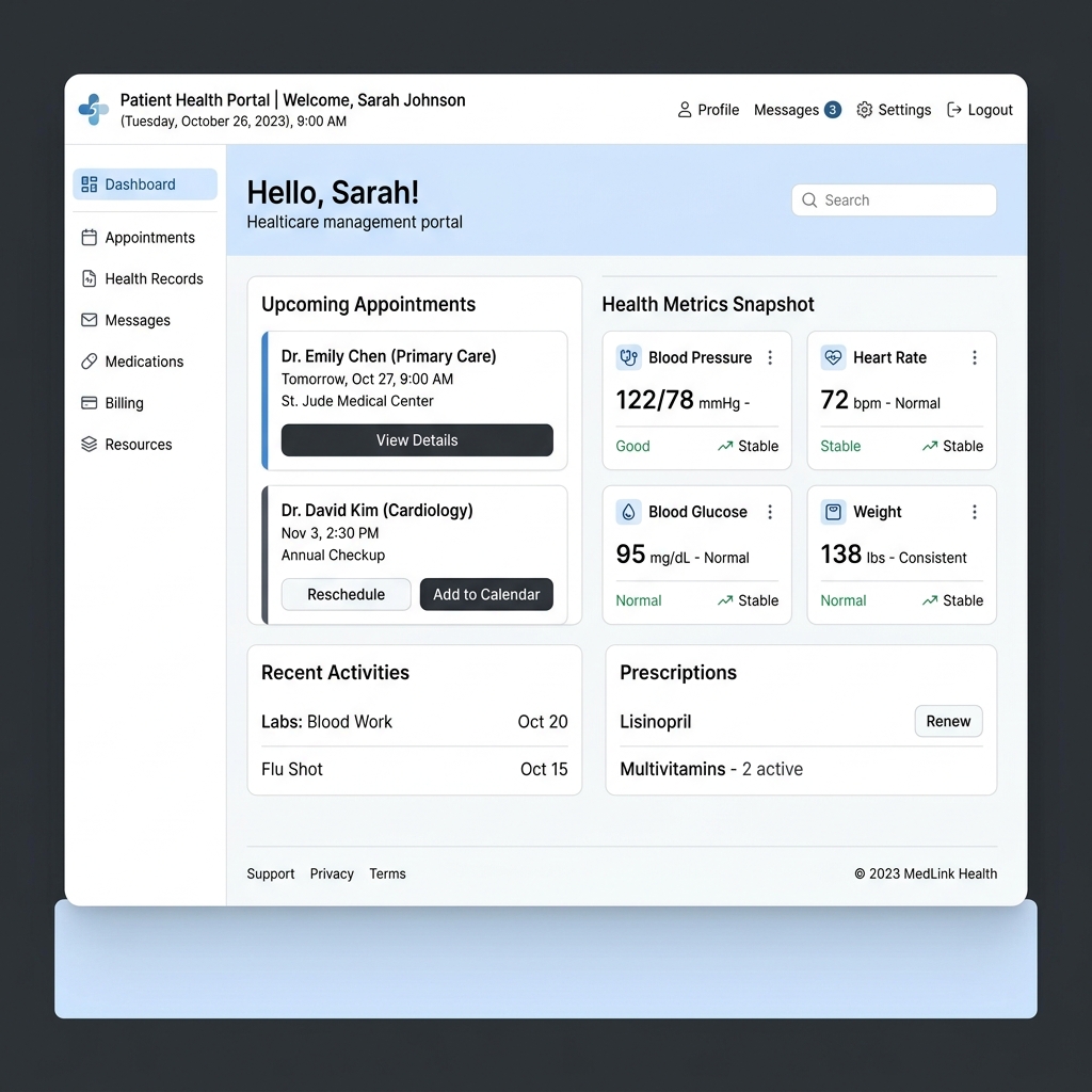 Healthcare Management Portal